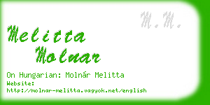 melitta molnar business card