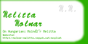 melitta molnar business card